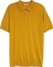 John Smedley Elias Sea Island Cotton & Cashmere Polo Sweater