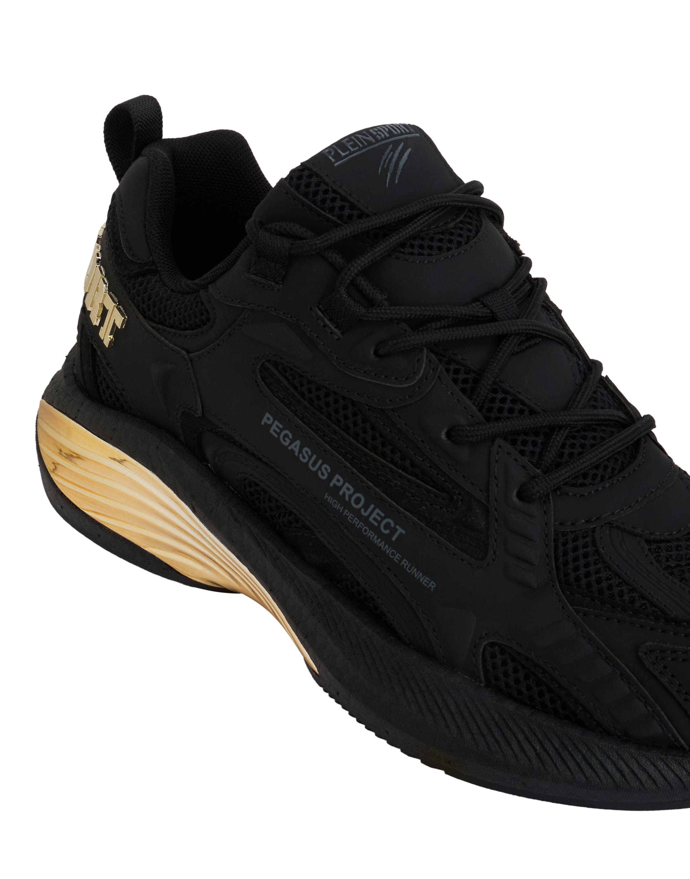 Sneakers Pegasus Project Unisex, Alternate, color, black/lightgold