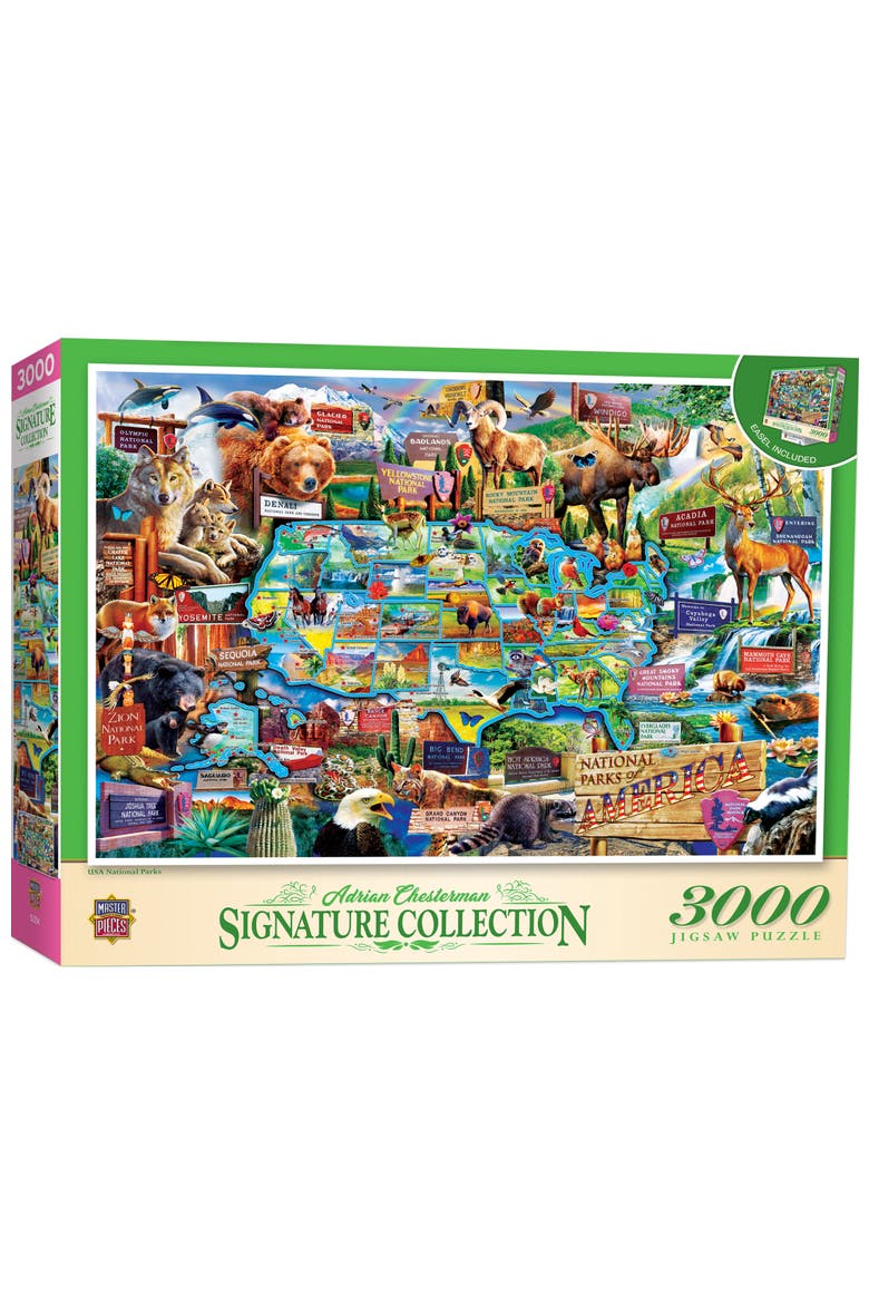 USA National Parks 3000pc Puzzle, Main, color, Multicolor