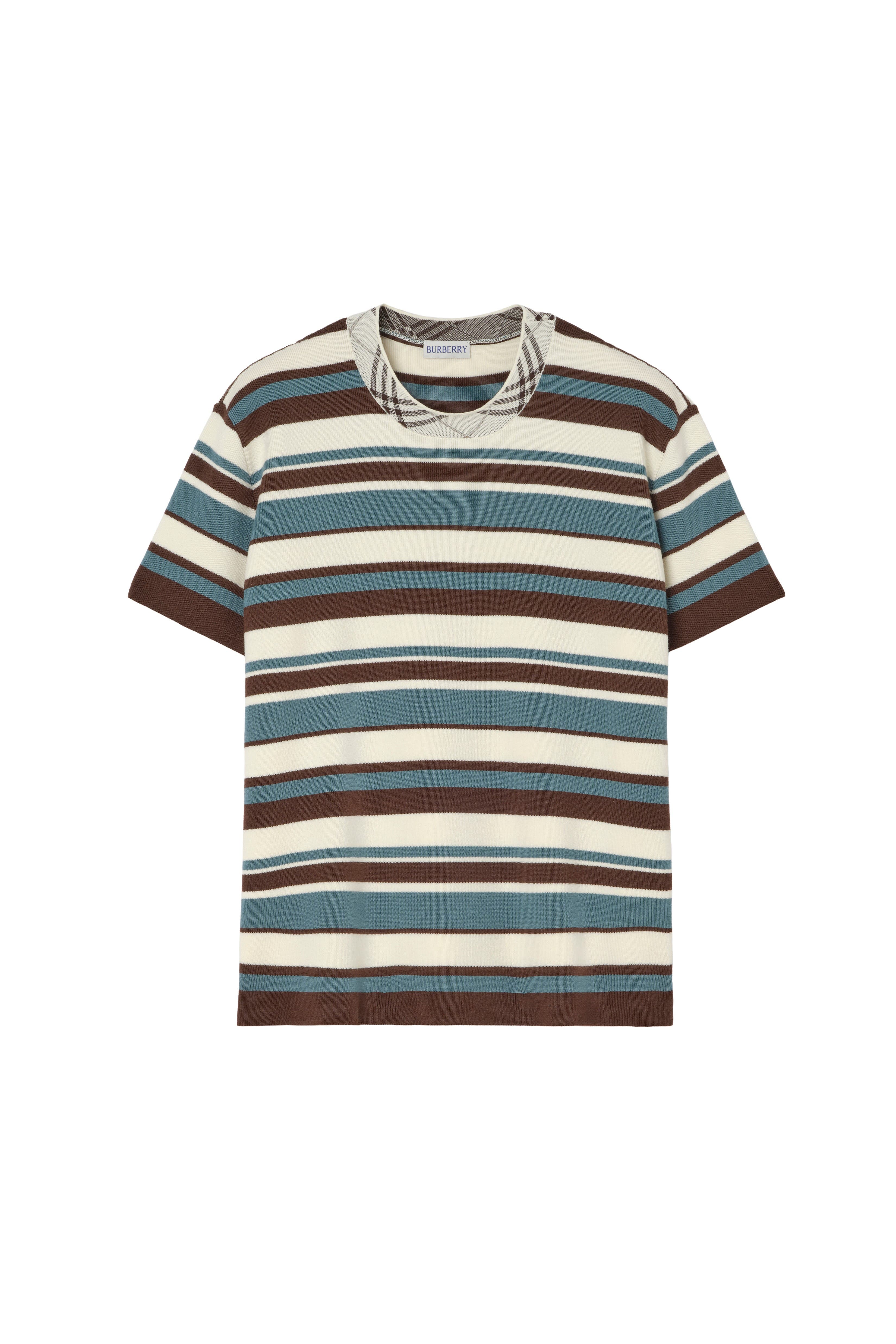 Striped Wool Blend T-shirt - image 4