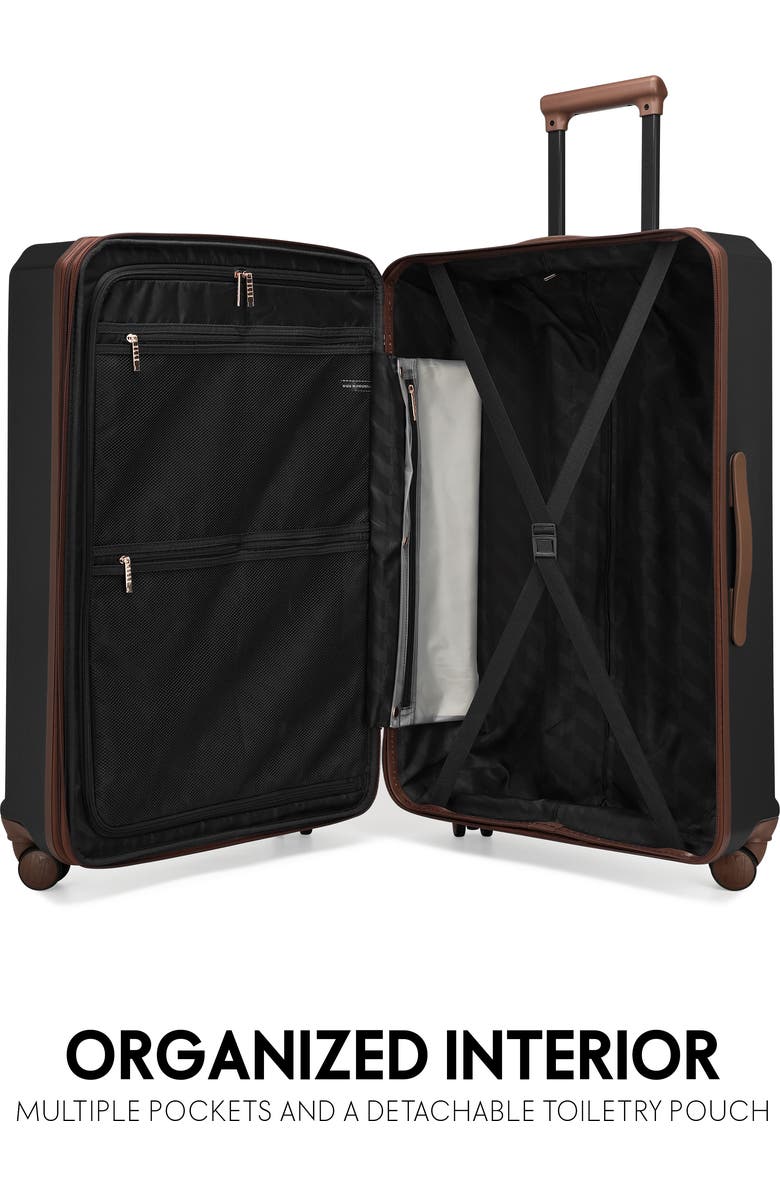 ELLE Luxe Journey 3 Piece Expandable Retro Spinner Luggage Set, Alternate, color,