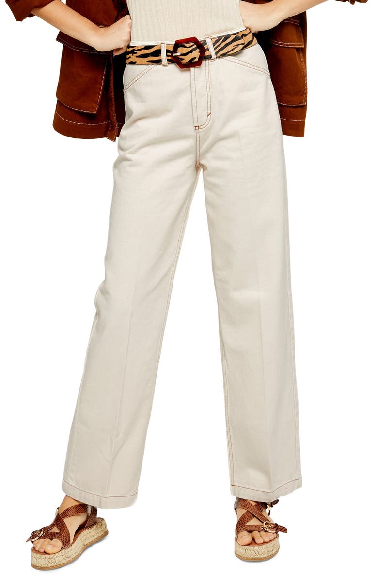 Topshop Parallel Straight Leg Jeans, Main, color,