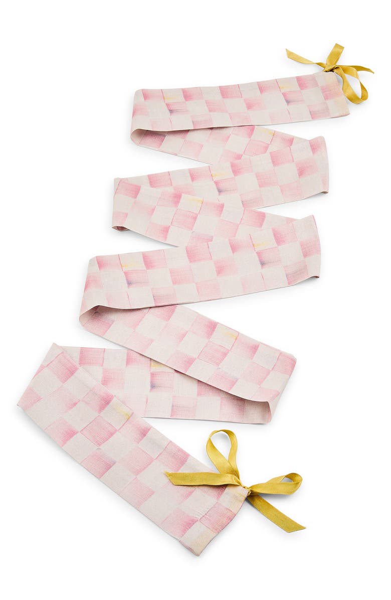 MACKENZIE CHILDS Rosy Check Cord Cover, Main, color, Rosy