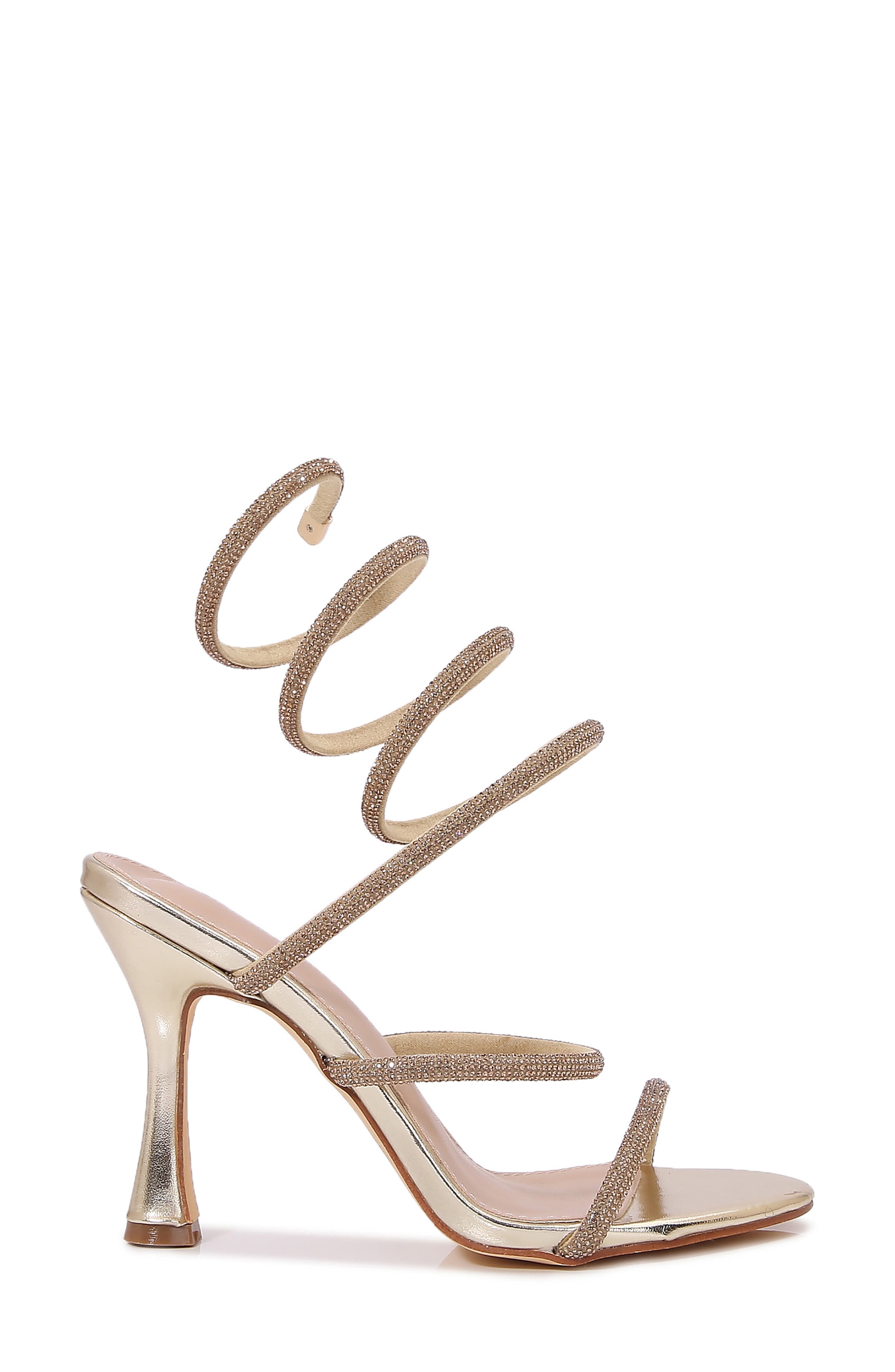 BERNESS Alexandra Ankle Wrap Sandal, Alternate, color, Gold