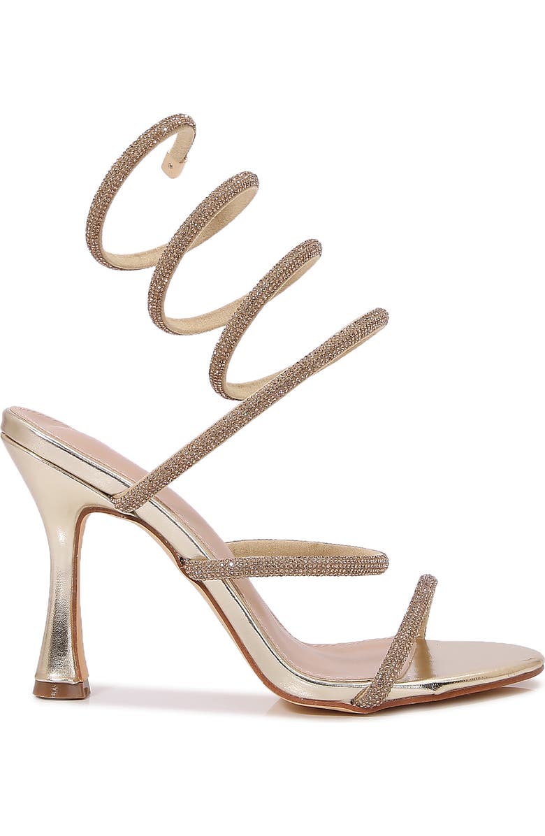 BERNESS Alexandra Ankle Wrap Sandal, Alternate, color, Gold