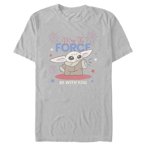 Men's Star Wars The Mandalorian The Fireworks Be With You  Graphic T-Shirt