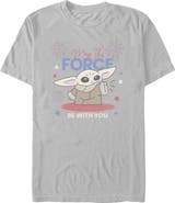 Star Wars: The Mandalorian Men's Star Wars The Mandalorian The Fireworks Be With You Graphic T-Shirt