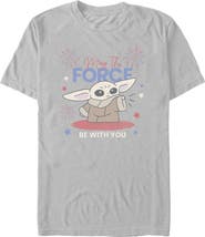 Star Wars: The Mandalorian Men's The Fireworks Be With You Short Sleeve Graphic T-Shirt