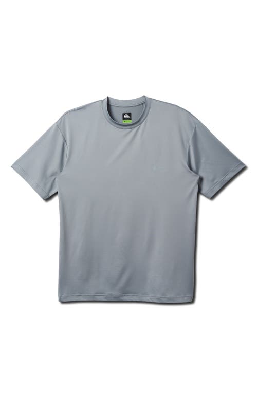 Quiksilver Everyday Surf Short Sleeve Rashguard In Smoked Gray