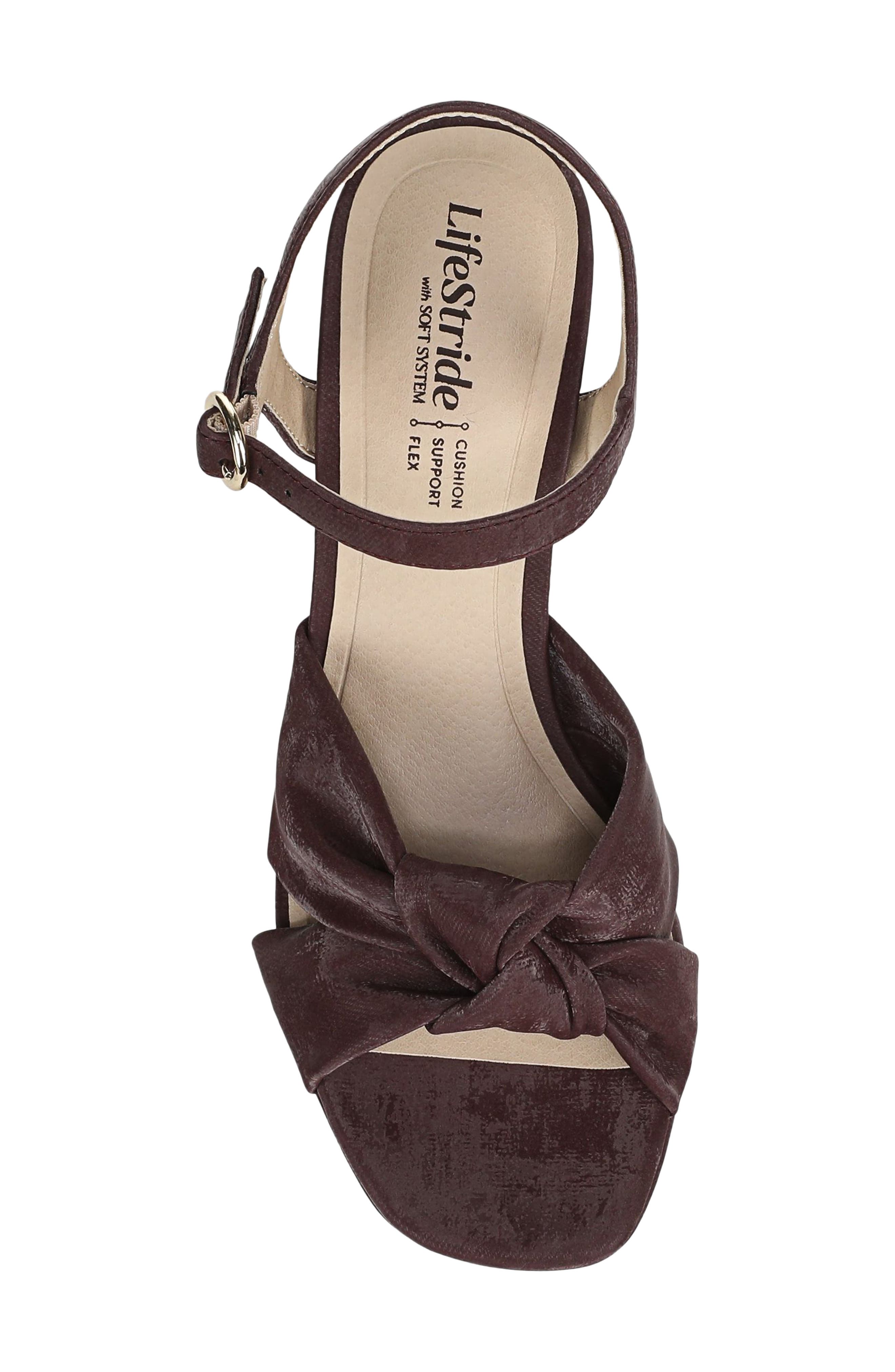 August Ankle Strap Platform Sandal, Alternate, color, PLUM