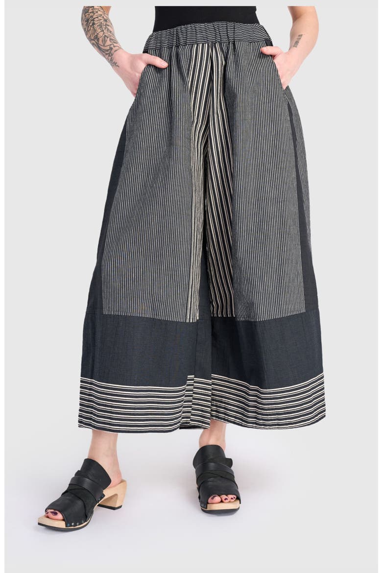 Marisol Wide Leg Pant, Main, color, Slate Stripes