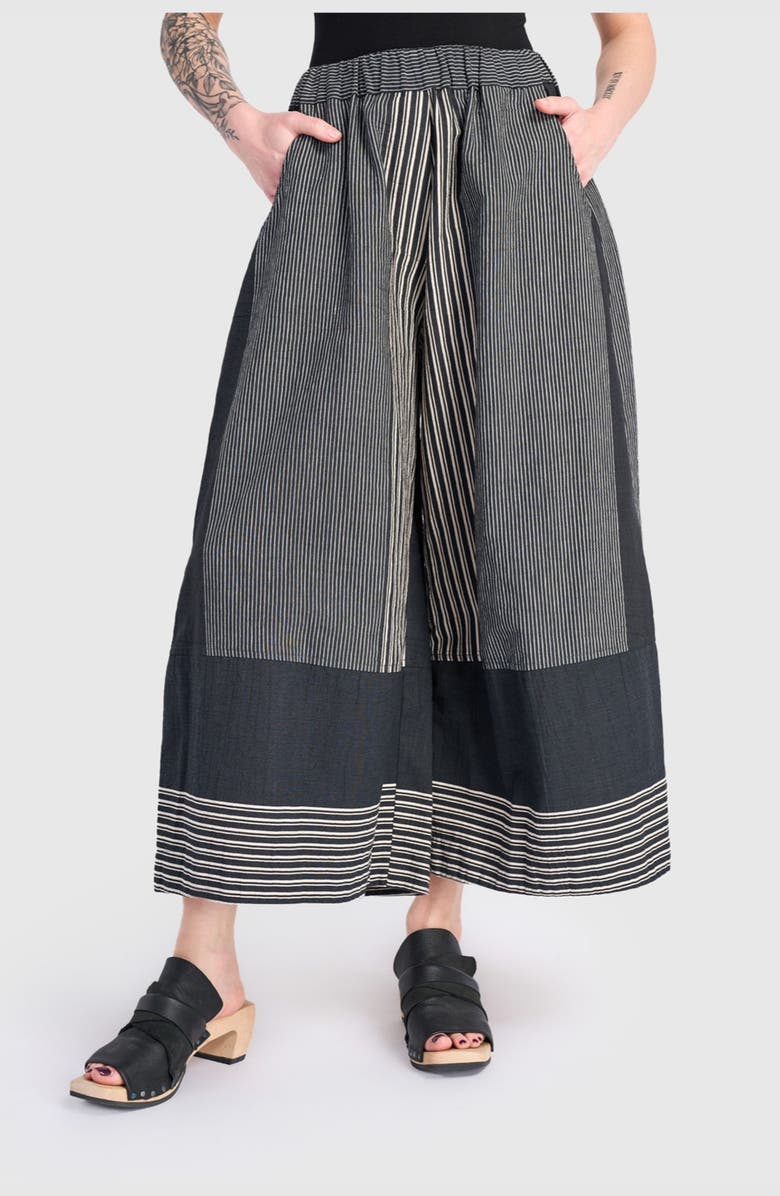 Alembika Marisol Wide Leg Pant, Main, color, Slate Stripes