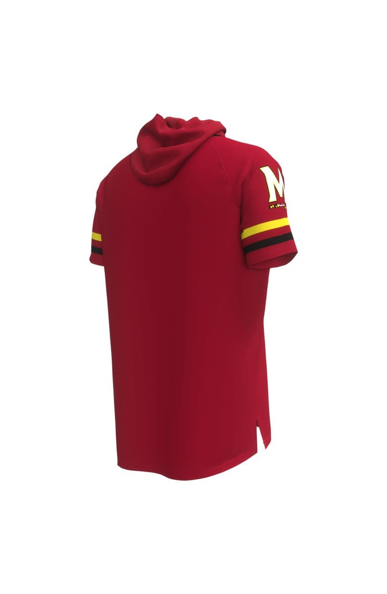 Under Armour Men's Under Armour Red Maryland Terrapins Shooter Raglan Hoodie T-Shirt, Alternate, color, 