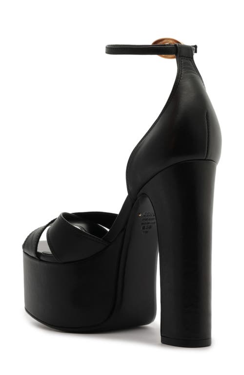 Schutz Jolene Platform Ankle Strap Sandal In Black