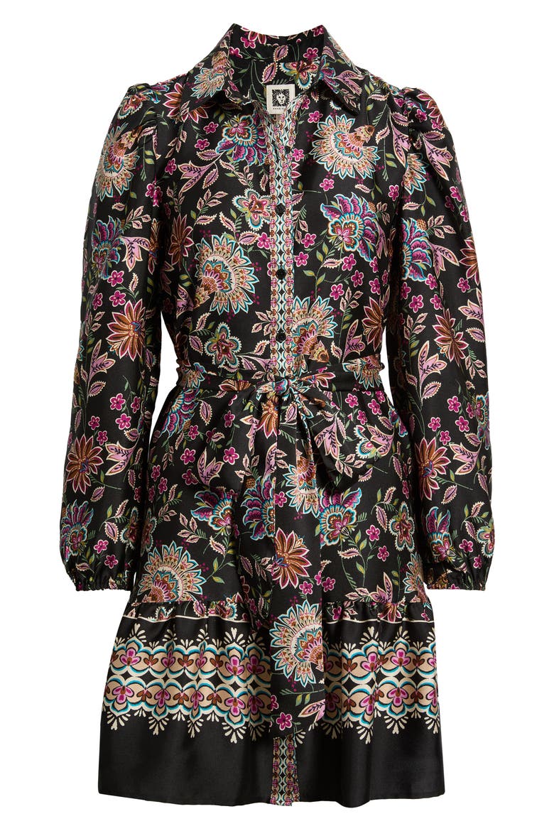 Tiered Shirtdress, Alternate, color, ANNE BLACK MULTI