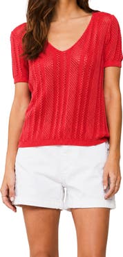 VELVET HEART Athalie V-Neck Knit Top