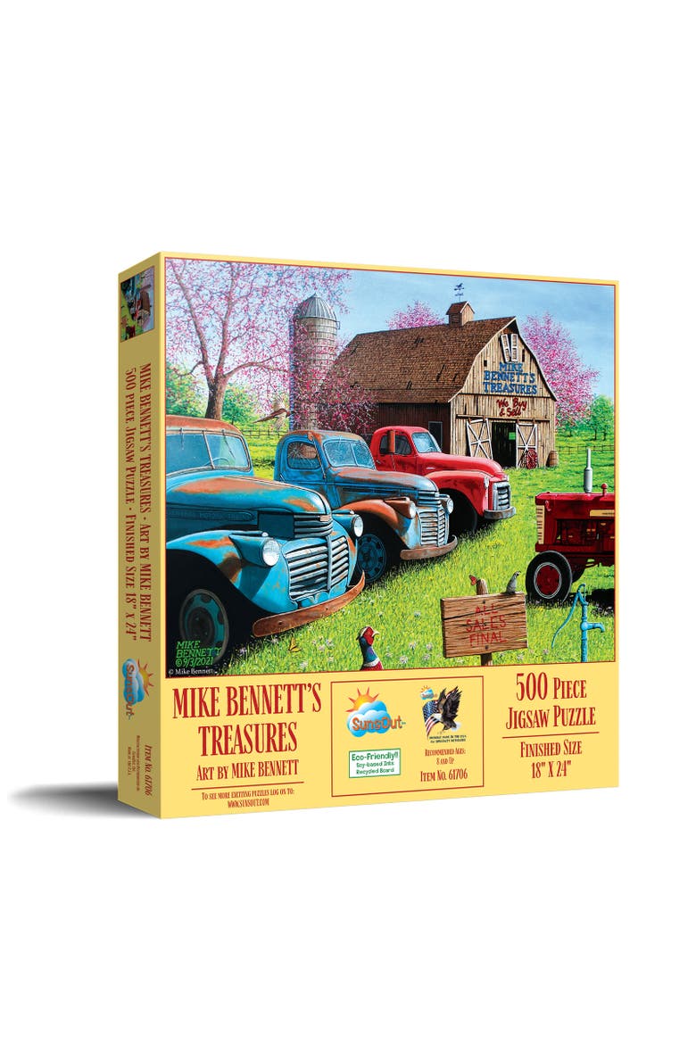 Mike Bennett's Treasures 500 piece Jigsaw Puzzle for Adults, Main, color, Multicolor