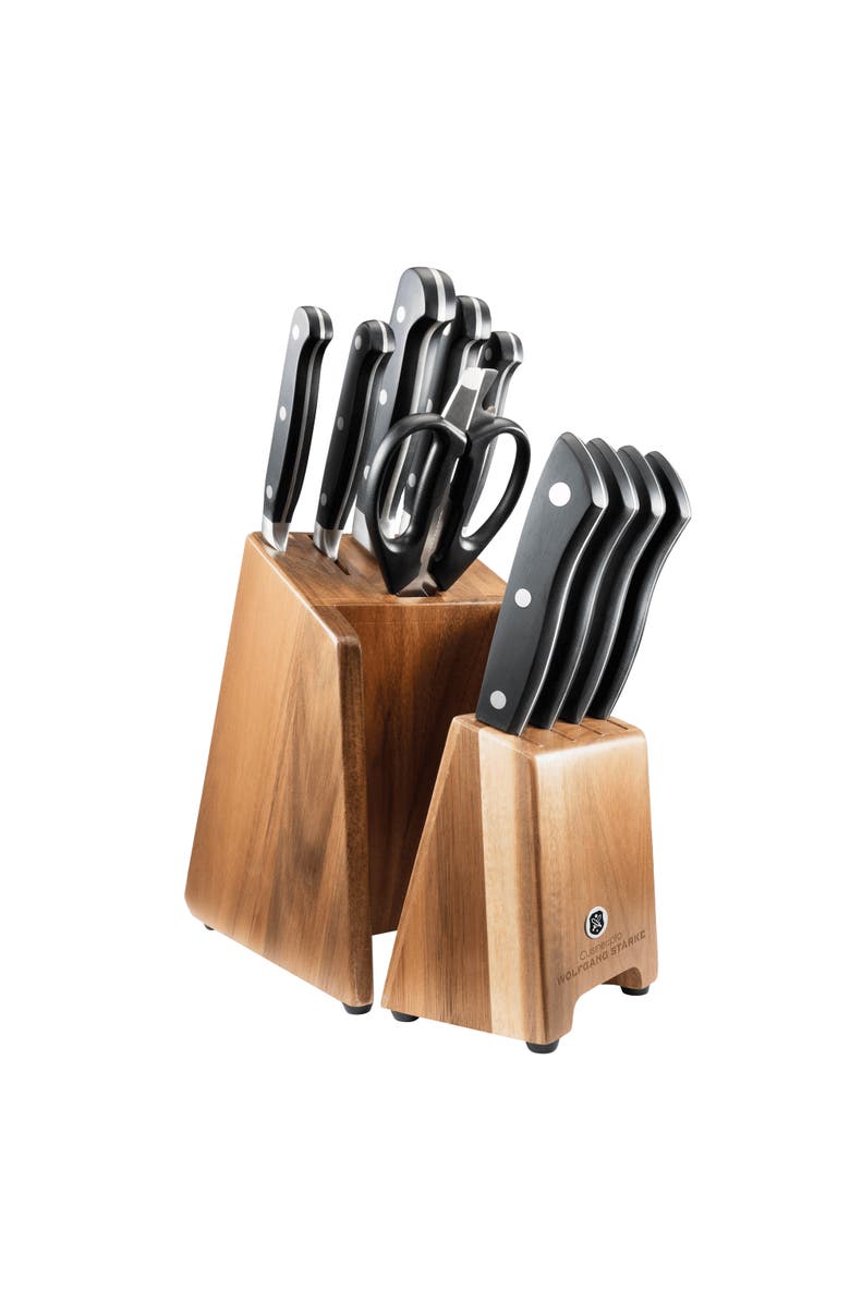 Cuisine::pro<sup>®</sup> WOLFGANG STARKE Kutchin 11-Piece Knife Block, Main, color, Black