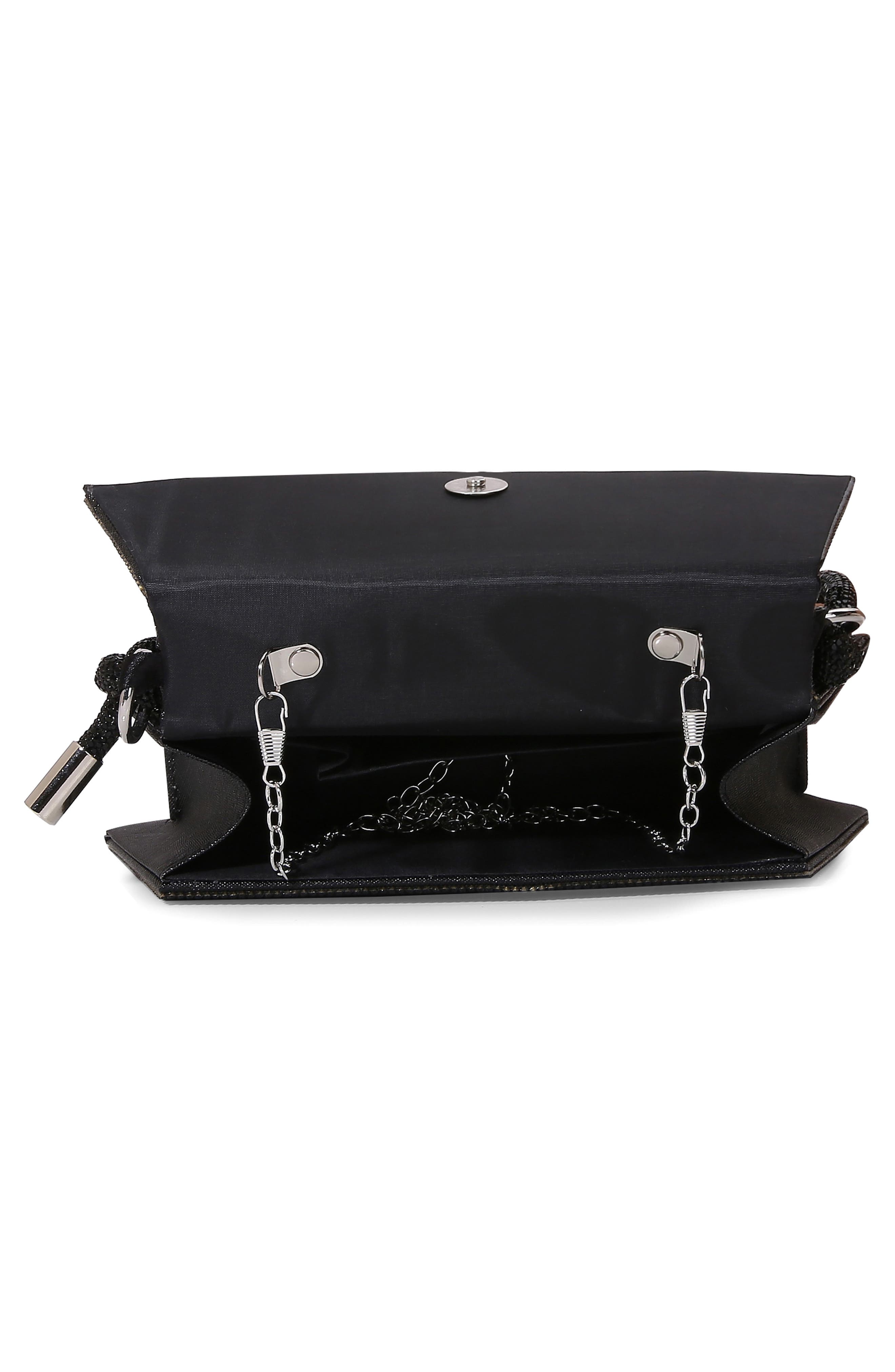 BERNESS Rhinestone Shoulder Bag, Alternate, color, Black