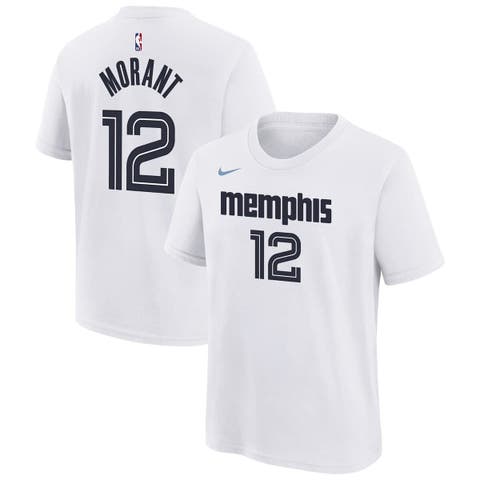 Youth Nike Ja Morant White Memphis Grizzlies 2025/26 City Edition Name & Number T-Shirt
