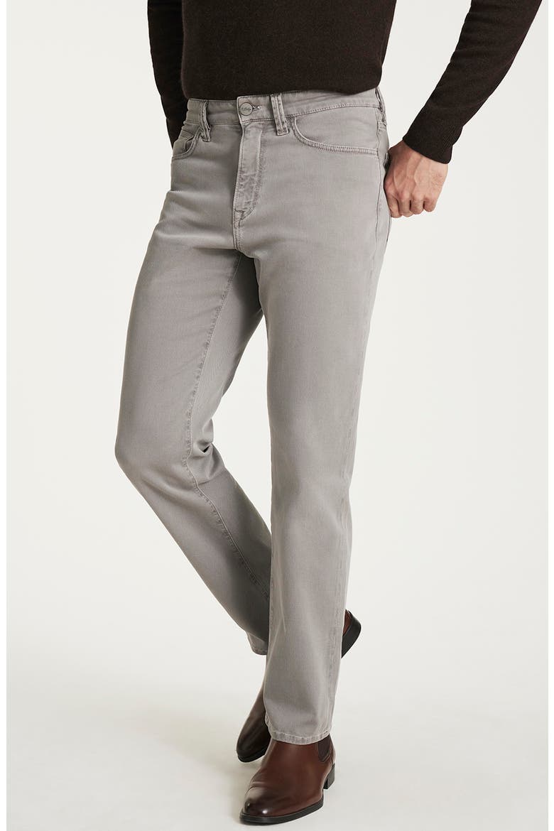 Charisma Stretch Cotton Straight Leg Pants, Alternate, color, GREY HONEYCOMB