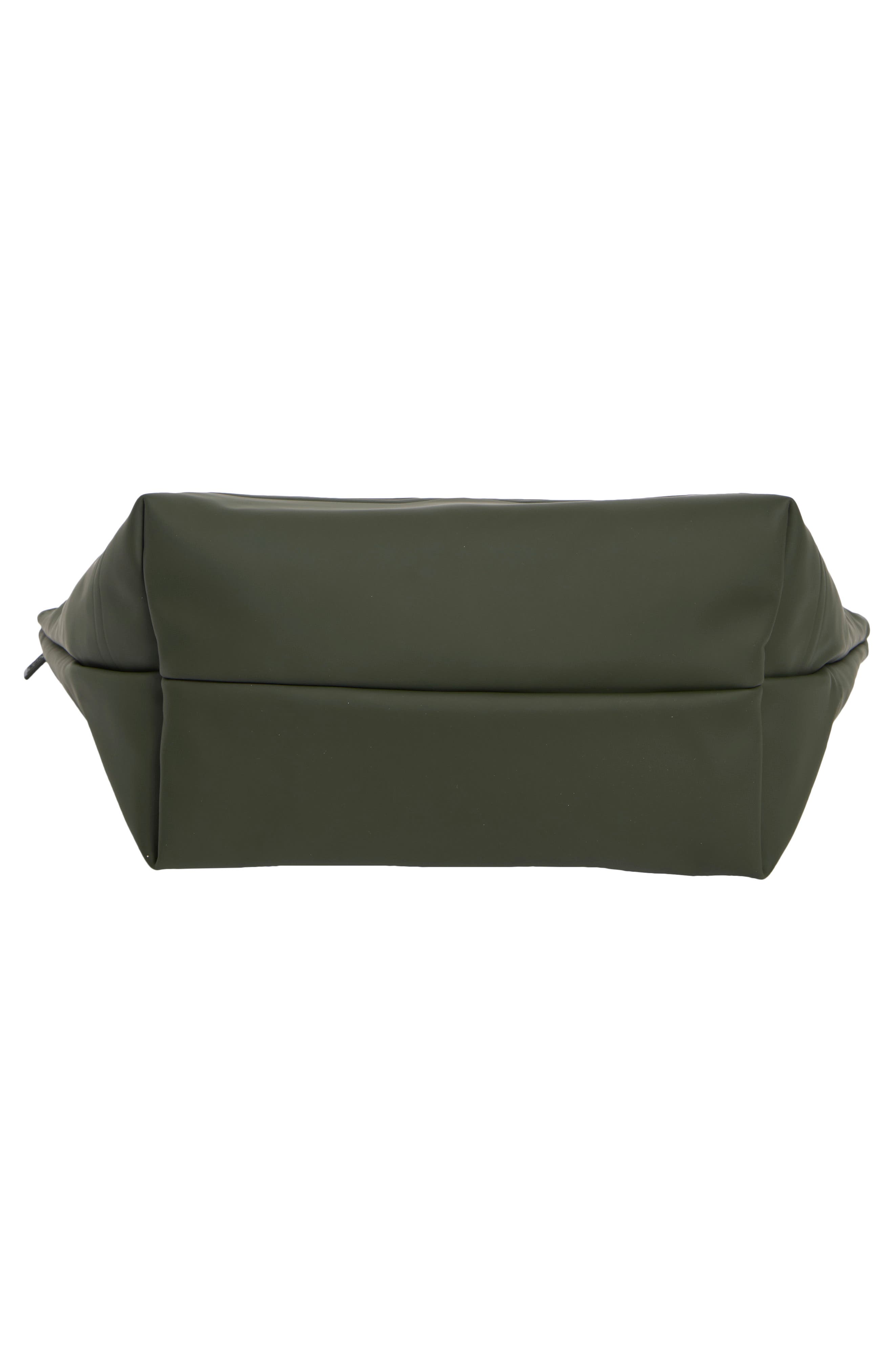 Large Faux Leather Tote, Alternate, color, DARK GREEN