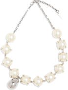 Givenchy Spiky Faux Pearl Necklace