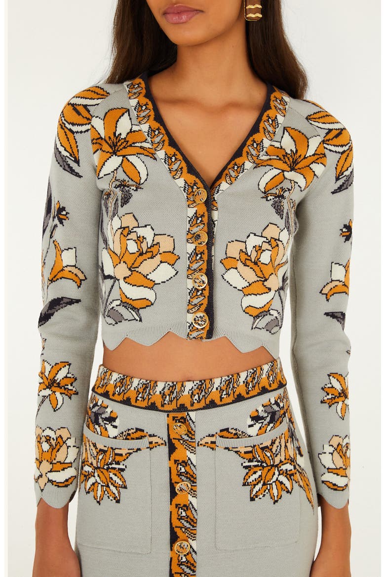 Stained Glass Beauty Crop Cardigan, Main, color, STAINED GLASS BEAUTY