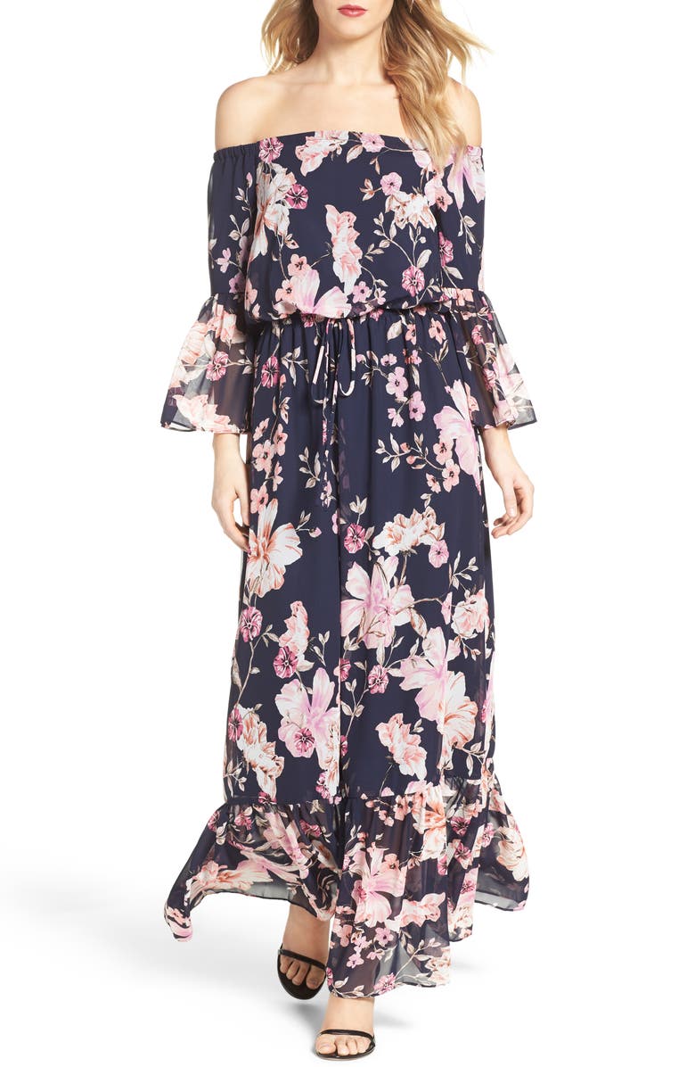 Eliza J Blouson Dress, Main, color, 