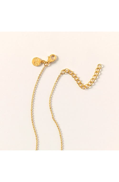 Shana Gulati Sliced Raw Diamond Crescent Necklace In Gold