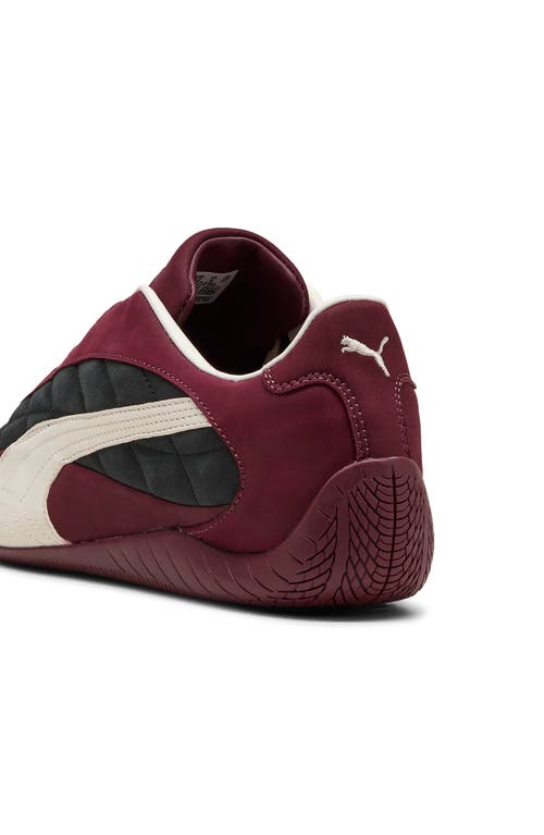 Puma Speedcat Plus Quilted Sneaker In Burgundy