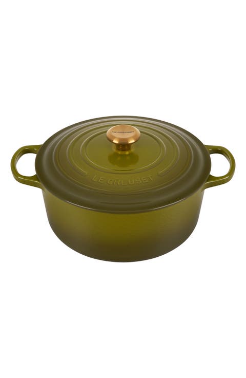 Signature 7.25-Quart Round Enamel Cast Iron Dutch Oven