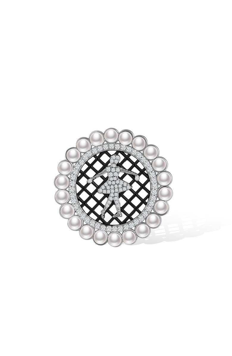 RC RETRO CHIC Royal Ballet Earrings, Alternate, color, Sliver