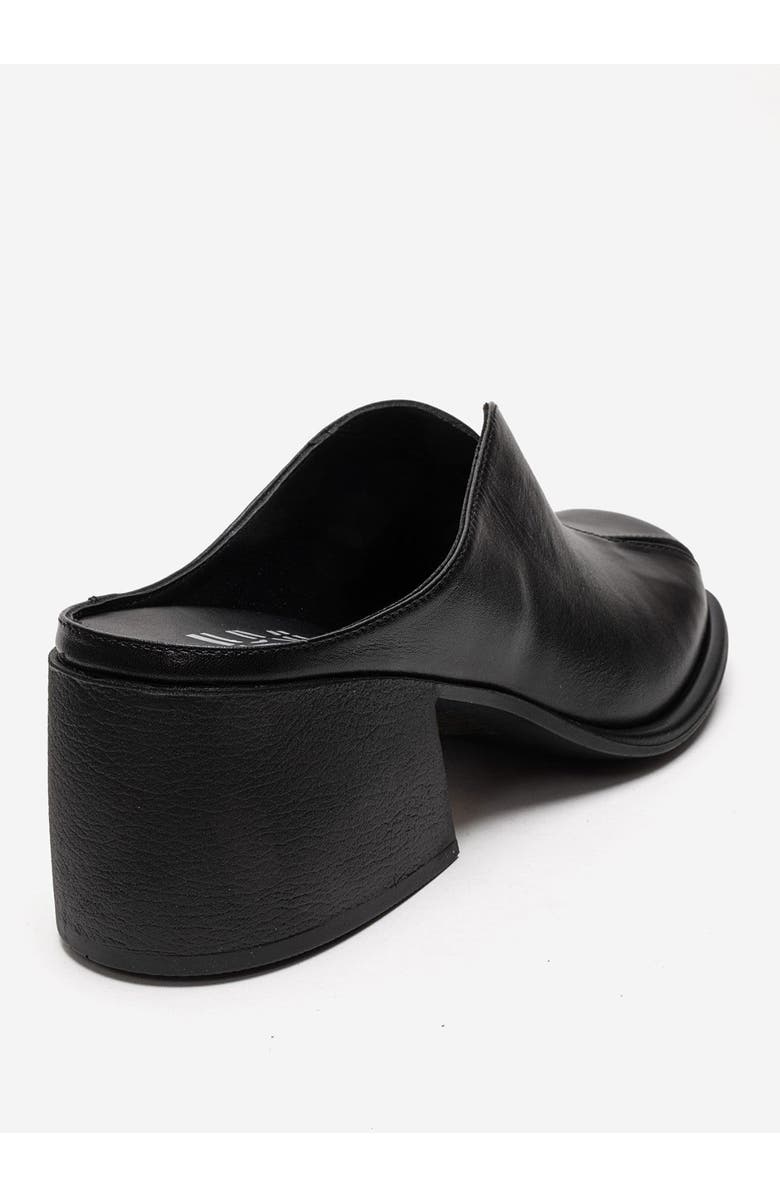 Forever & Always Shoes Ardent Leather Block Heel Mule, Alternate, color, Black