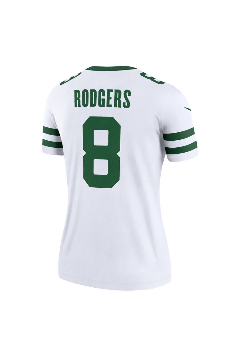 Women's Nike Aaron Rodgers Spotlight White New York Jets Alternate Legend Player Jersey, Alternate, color, White