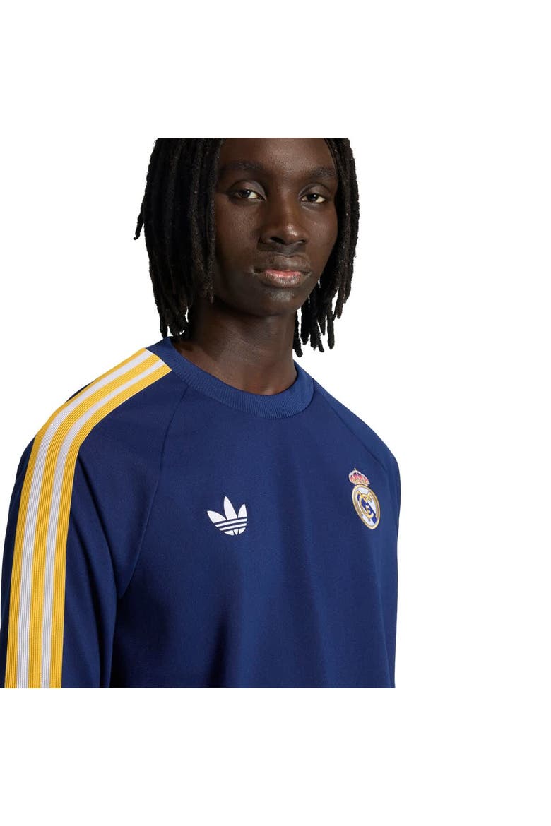 Men's adidas Originals  Navy Real Madrid Culturewear Originals Long Sleeve T-Shirt, Alternate, color, Navy