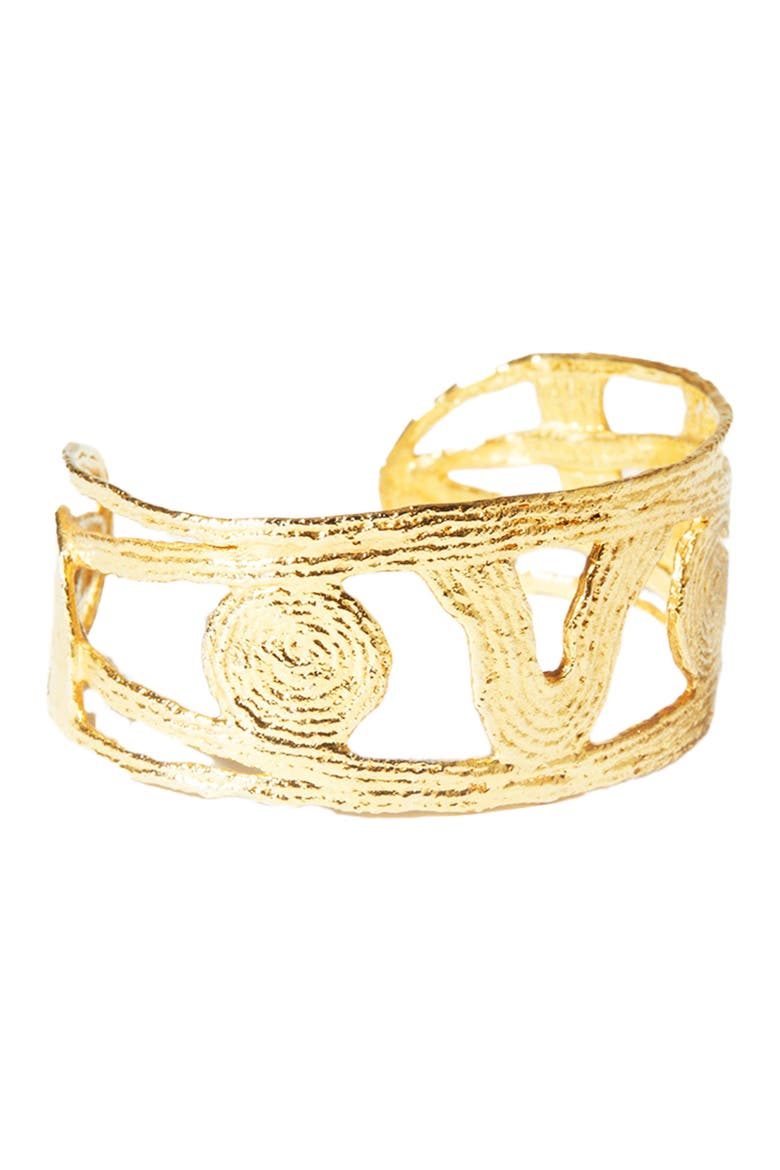 Nocturne Cuff Bracelet - 14K Gold Plate, Main, color, Gold