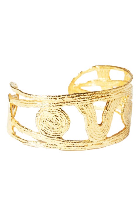 Nocturne Cuff Bracelet - 14K Gold Plate