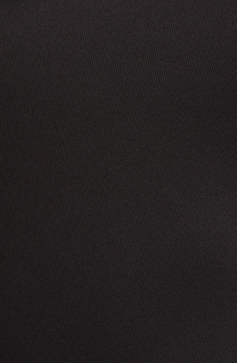 NIKKI LUND Allison Rosette Bodysuit, Alternate, color, Black