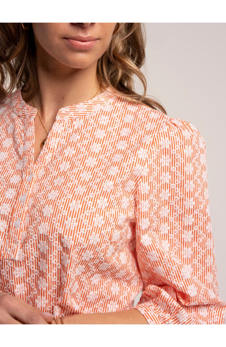 Brakeburn Fossil Blouse, Alternate, color, Coral