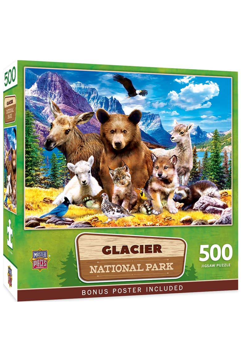 Glacier National Park 500 Piece Puzzle, Main, color, Multicolor