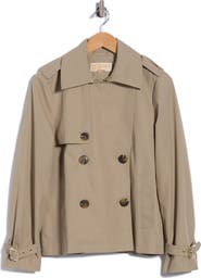 Michael Kors Double Breasted Short Trench Coat