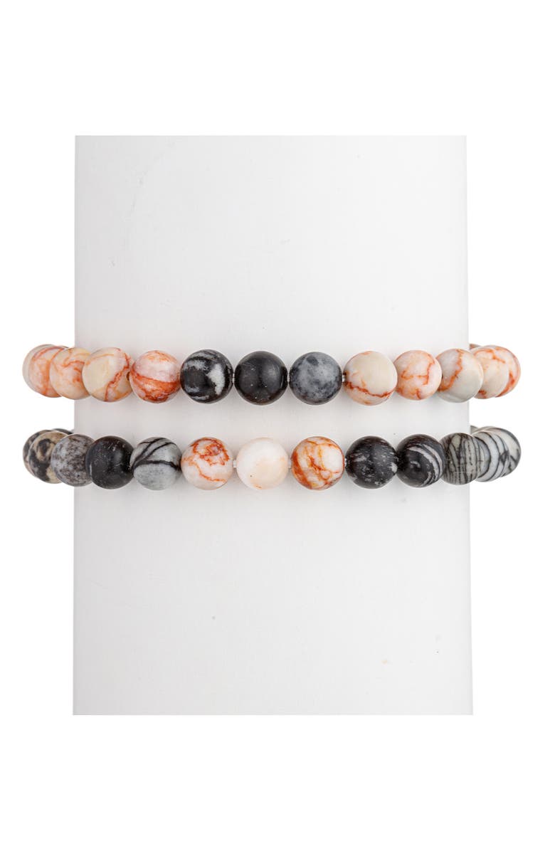 EYE CANDY LOS ANGELES Men's Set of 2 Joel Stretch Bracelets, Alternate, color, Gold