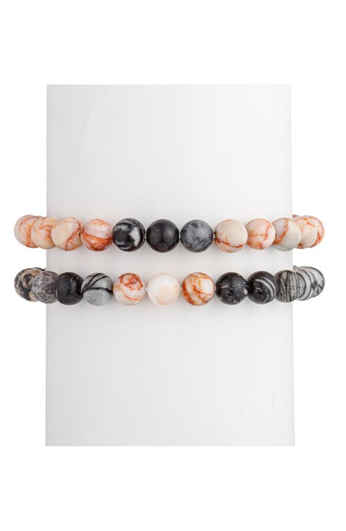 Eye Candy Los Angeles Set Of 2 Joel Stretch Bracelets In Gold