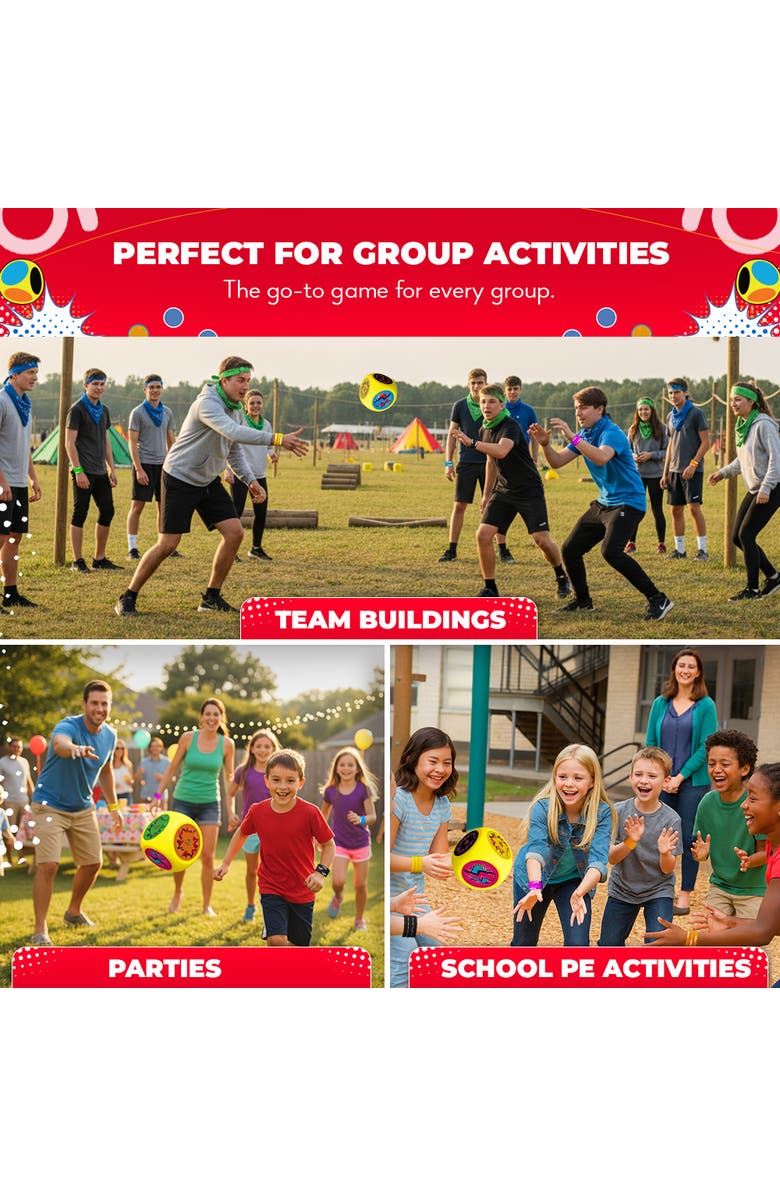 Swooc Games Whomp Ball | Ultimate Backyard Dodgeball, Alternate, color, Yellow