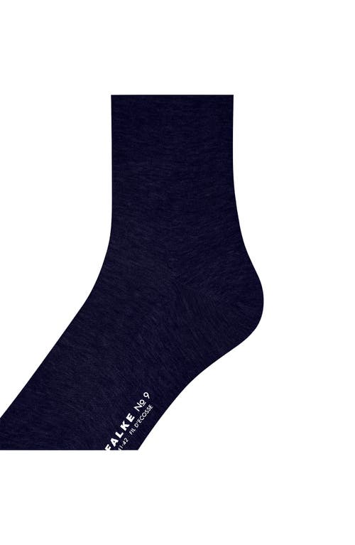 Shop Falke No. 9 Cotton Blend Socks In Dark Navy
