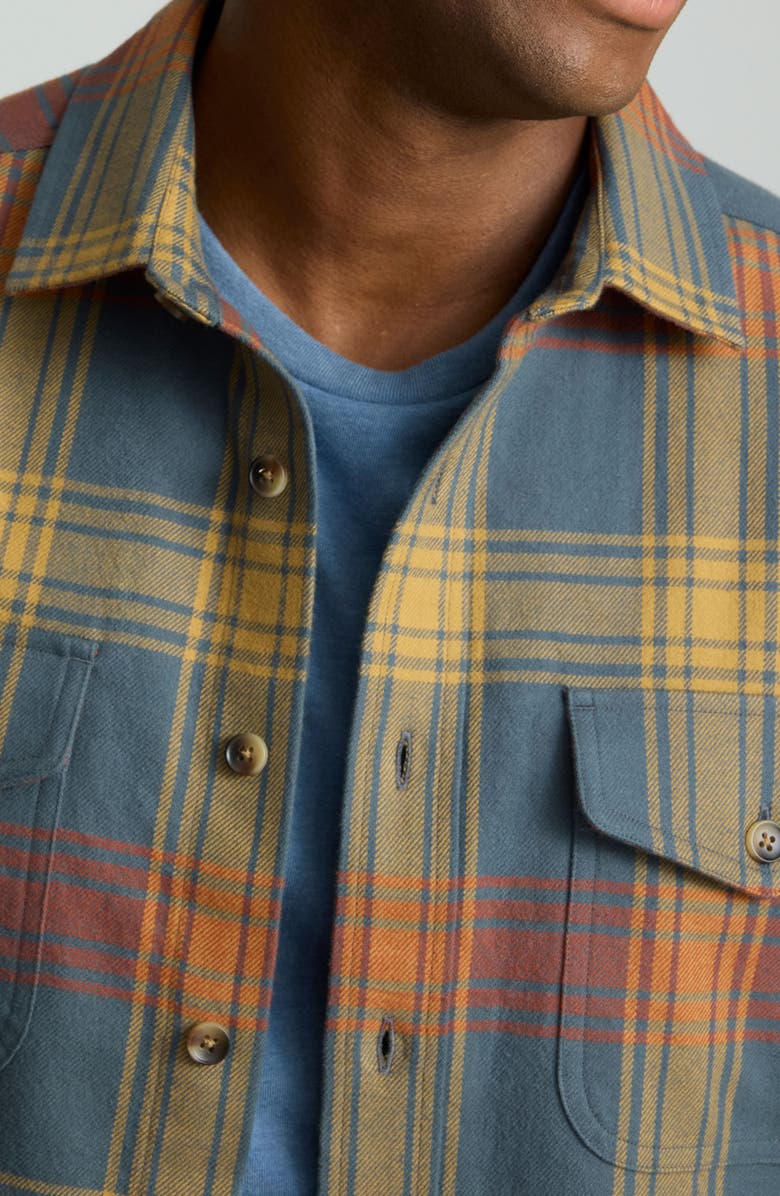 UNTUCKit Coates Plaid Cotton Overshirt, Alternate, color,