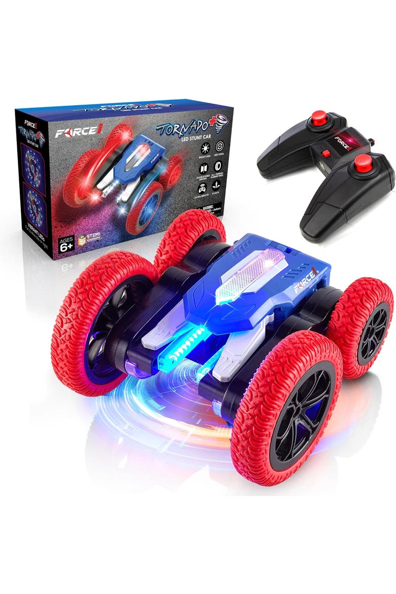 Tornado+ LED Remote Control Car, Main, color, Blue, Red