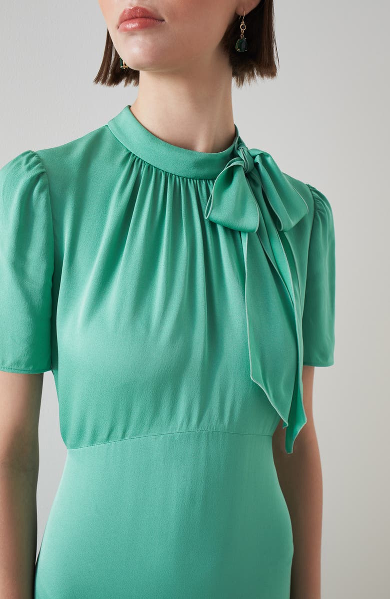 LK Bennett Kline Sheath Dress, Alternate, color, Green Jade