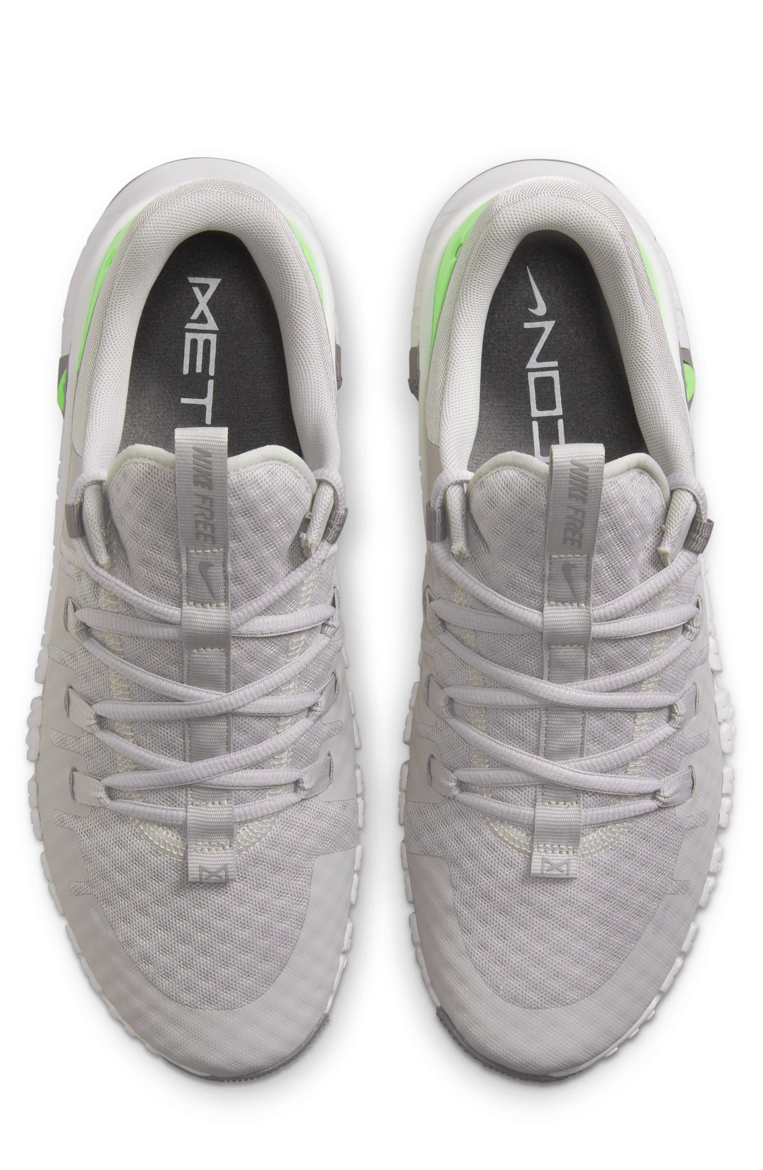 Free Metcon 5 Training Shoe, Alternate, color, LIGHT IRON ORE/ PHANTOM/ GREEN